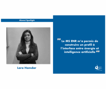 Portrait d’Alumni du Mastère ENR: Lara Hamdar