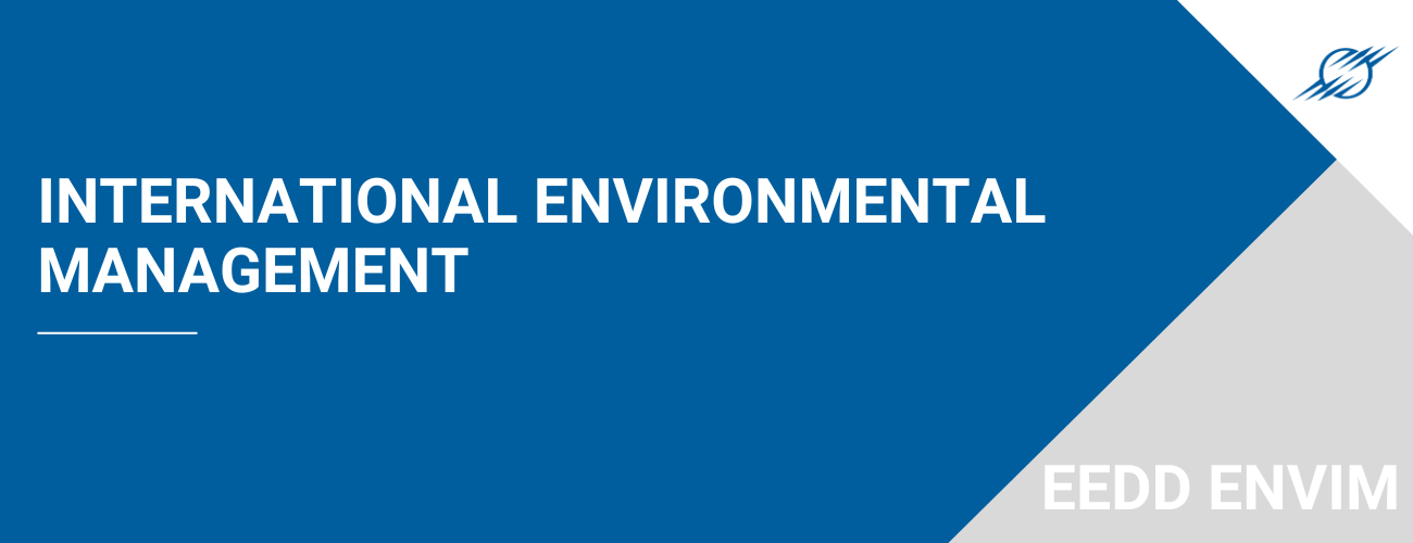 EEDD – international track ENVIM Specialized Master