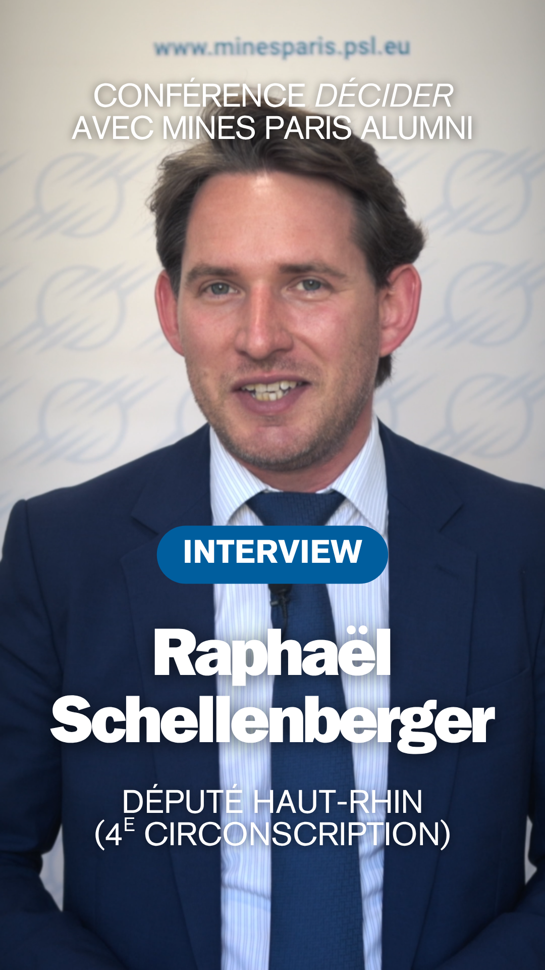 “Décider” lecture series: 3 questions for Raphaël Schellenberger, representative for Haut-Rhin